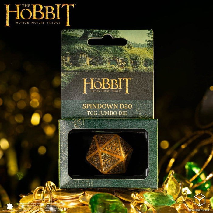 Q Workshop El Hobbit Spindown Jumbo Dado Solaris TCG D20