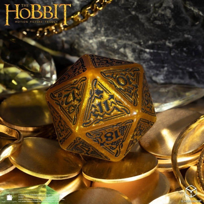 Q Workshop El Hobbit Spindown Jumbo Dado Solaris TCG D20