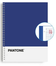 Bloc Escolofi Notebook Pantone Basic A4 80H Cuadric.5X5 90G Azul (Set de 5)
