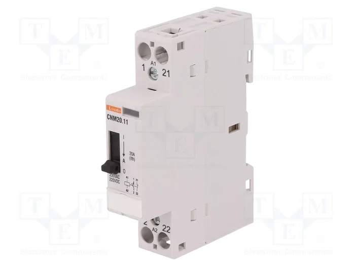 LOVATO ELECTRIC Contactor 2-polar de instalación CNM20 20A 220÷230VAC/VDC LOVATO ELECTRIC Contactor 2-polar de instalación CNM20 20A 220÷230VAC/VDC