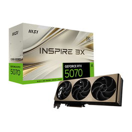 MSI Tarjeta Gráfica GeForce RTX 5070 12GB GDDR7 3X OC Inspire