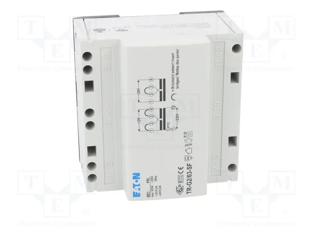 EATON ELECTRIC TR-G2/63-SF Transformador de campana 63VA 230V AC a 12V/24V EATON ELECTRIC TR-G2/63-SF Transformador de campana 63VA 230V AC a 12V/24V