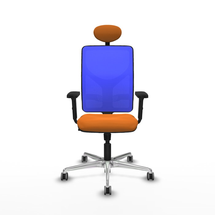 PIQUERAS Y CRESPO Silla de oficina Motilla con mecanismo Sincro, Naranja y Azul PIQUERAS Y CRESPO Silla de oficina Motilla con mecanismo Sincro, Naranja y Azul