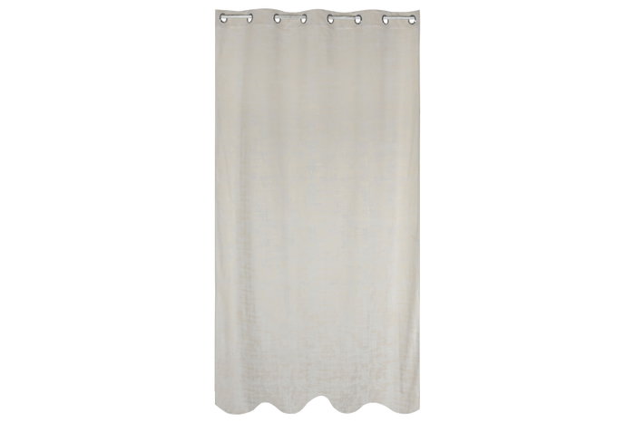 DKD Home Decor Cortina de Poliéster 140x280 con 8 Anillas, Crudo DKD Home Decor Cortina de Poliéster 140x280 con 8 Anillas, Crudo