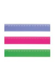 SAFTA BASICOS Set de 20 Reglas de 17 cm Colores Surtidos
