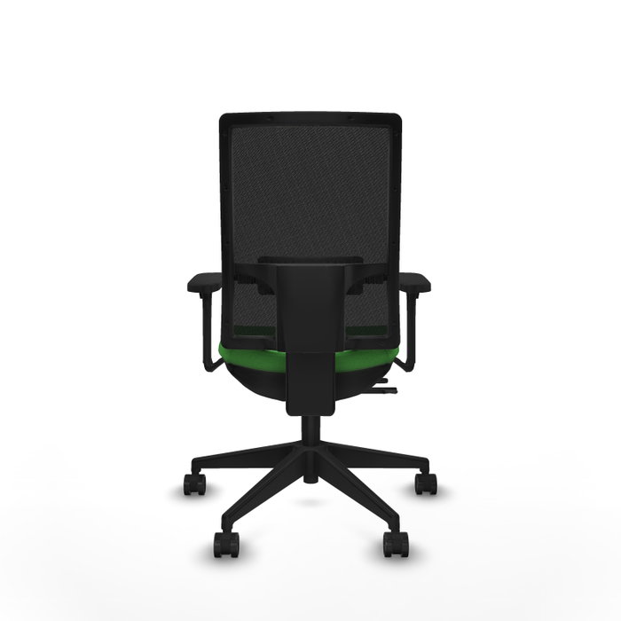 PIQUERAS Y CRESPO Silla de oficina Horna con mecanismo Sincro/Traslack Verde y Negro