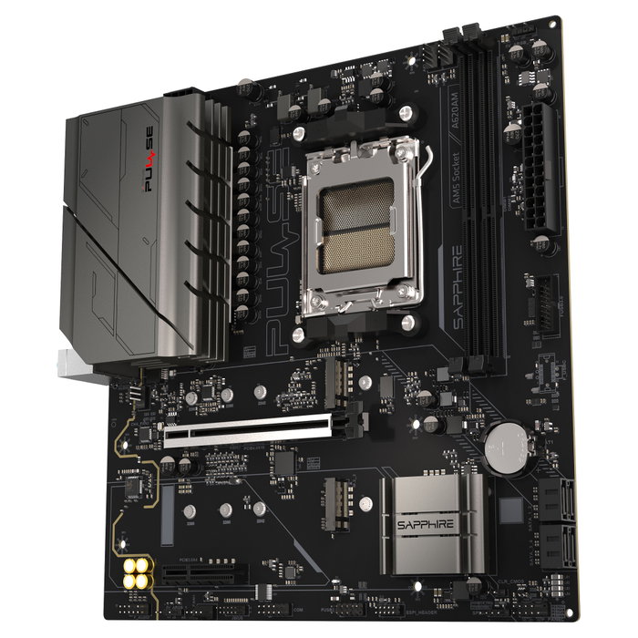 Sapphire PULSE A620AM Placa Base AMD A620A Socket AM5 DDR5-SDRAM Micro ATX