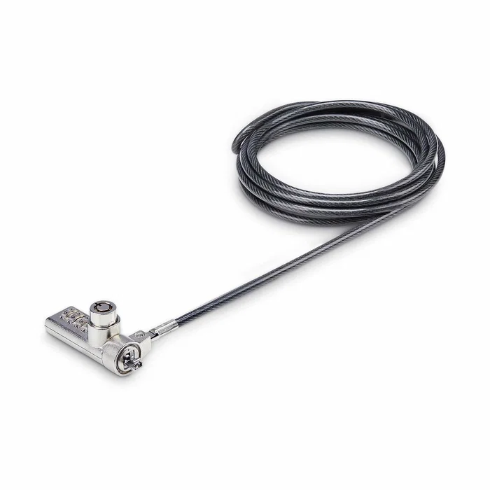 StarTech Paquete de 10 Candados K-Slot con Llave y Combinación de 2 m