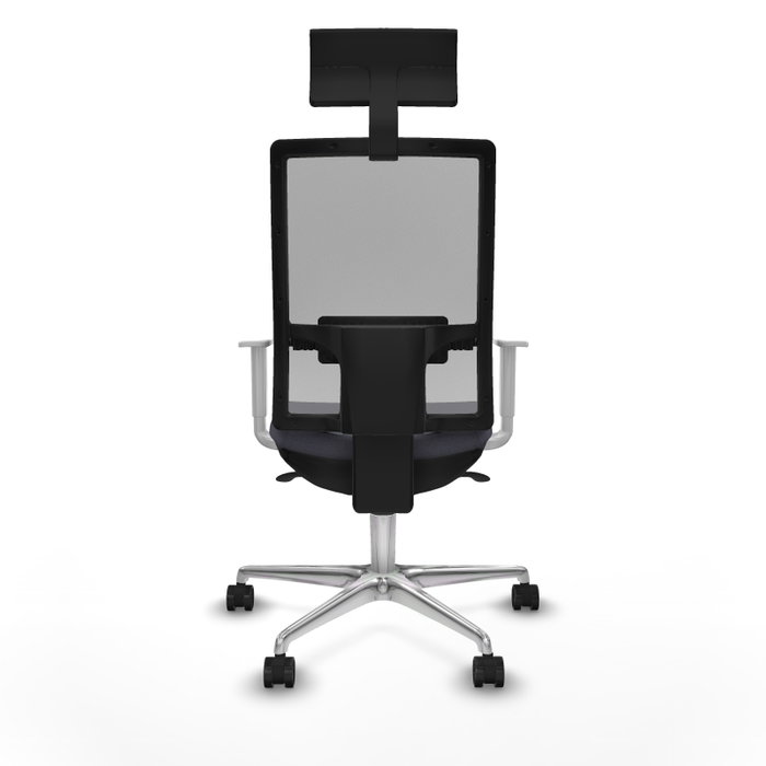 PIQUERAS Y CRESPO Silla de oficina Horna con Mecanismo Sincro, Gris y Reposabrazos Blancos PIQUERAS Y CRESPO Silla de oficina Horna con Mecanismo Sincro, Gris y Reposabrazos Blancos