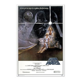ERIK Poster Star Wars Una Nueva Esperanza Episodio IV 91.5x61cm Papel Brillo 150gr