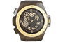 DKD Home Decor Reloj de Pared de Hierro Dorado y Marrón Claro