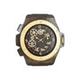 DKD Home Decor Reloj de Pared de Hierro Dorado y Marrón Claro