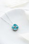 Heliophilia Silver Collar NRZ999051 de Plata de Ley 925 con Circon Turquesa, Colgante 1.6 cm