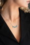 Heliophilia Silver Collar NRZ999051 de Plata de Ley 925 con Circon Turquesa, Colgante 1.6 cm