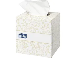 Tork Pañuelos Faciales Extrasuaves 2 Capas Caja Cubo 100 Unidades 20.9x20 Cm