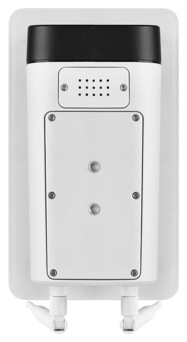 Omajin Solar OSC-01-EU Cámara de Vigilancia Exterior WiFi Blanca con Visión Nocturna, Micrófono y Altavoz, Compatible con Alexa y Google Home