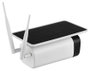 Omajin Solar OSC-01-EU Cámara de Vigilancia Exterior WiFi Blanca con Visión Nocturna, Micrófono y Altavoz, Compatible con Alexa y Google Home