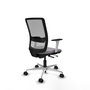 PIQUERAS Y CRESPO Silla de oficina Haches Gris con Mecanismo Sincro/Traslack