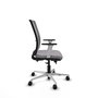 PIQUERAS Y CRESPO Silla de oficina Haches Gris con Mecanismo Sincro/Traslack