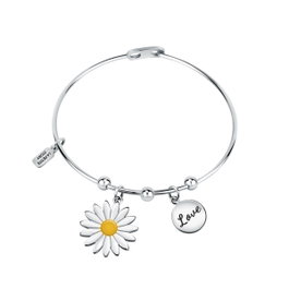 La Petite Story Pulsera Love Br Bangle SS Daisy Love Gris
