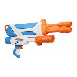 Hasbro Nerf Super Soaker Twister F38845L1, Pistola de Agua para Niños, 1094 ml, Azul/Naranja/Blanco, Recomendado +6 años
