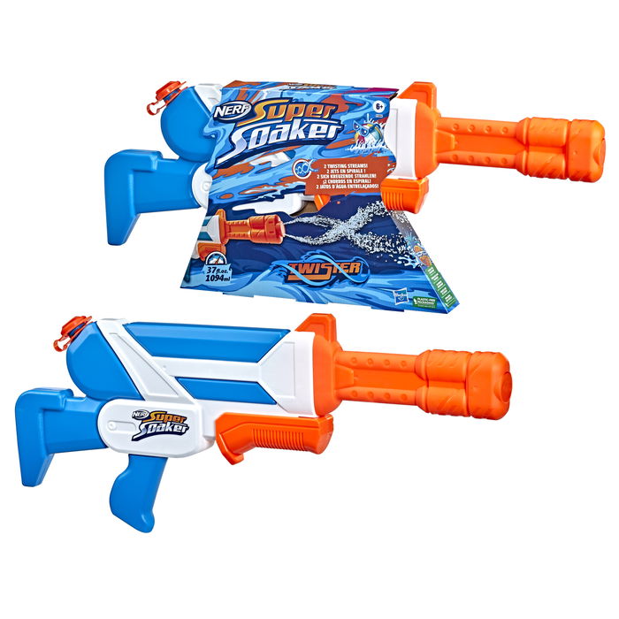 Hasbro Nerf Super Soaker Twister Pistola de Agua con Tanque de 1.1 Litros Hasbro Nerf Super Soaker Twister Pistola de Agua con Tanque de 1.1 Litros