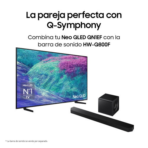 Samsung TV 75" Neo QLED QN1EF 4K Vision AI 2025 - Smart TV con Procesador NQ4 AI Gen2 Samsung TV 75" Neo QLED QN1EF 4K Vision AI 2025 - Smart TV con Procesador NQ4 AI Gen2