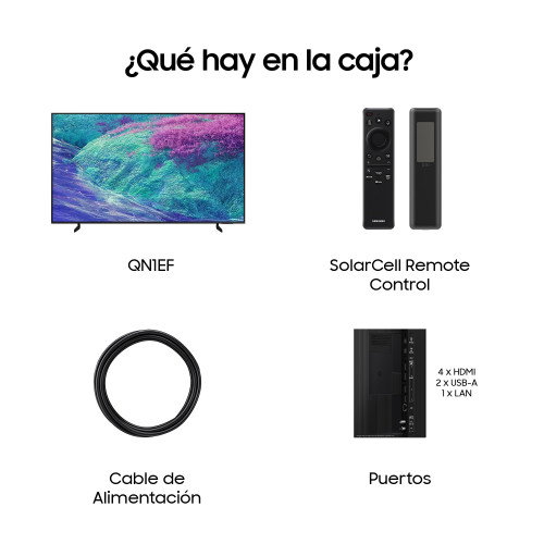 Samsung TV 75" Neo QLED QN1EF 4K Vision AI 2025 - Smart TV con Procesador NQ4 AI Gen2 Samsung TV 75" Neo QLED QN1EF 4K Vision AI 2025 - Smart TV con Procesador NQ4 AI Gen2
