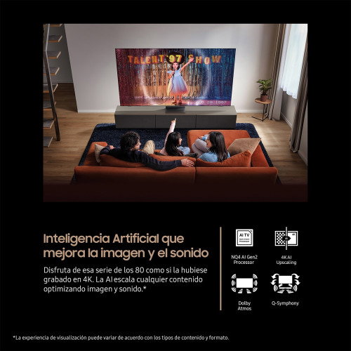 Samsung TV 75" Neo QLED QN1EF 4K Vision AI 2025 - Smart TV con Procesador NQ4 AI Gen2 Samsung TV 75" Neo QLED QN1EF 4K Vision AI 2025 - Smart TV con Procesador NQ4 AI Gen2