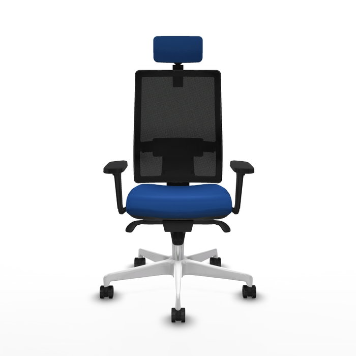 PIQUERAS Y CRESPO Silla de oficina Horna Azul y Negro con Mecanismo Sincro PIQUERAS Y CRESPO Silla de oficina Horna Azul y Negro con Mecanismo Sincro