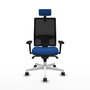 PIQUERAS Y CRESPO Silla de oficina Horna Azul y Negro con Mecanismo Sincro