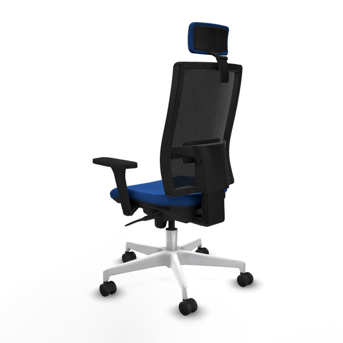 PIQUERAS Y CRESPO Silla de oficina Horna Azul y Negro con Mecanismo Sincro PIQUERAS Y CRESPO Silla de oficina Horna Azul y Negro con Mecanismo Sincro