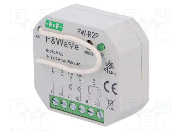F&F FW-R2P Transmisor Inalámbrico F&Wave 868MHz