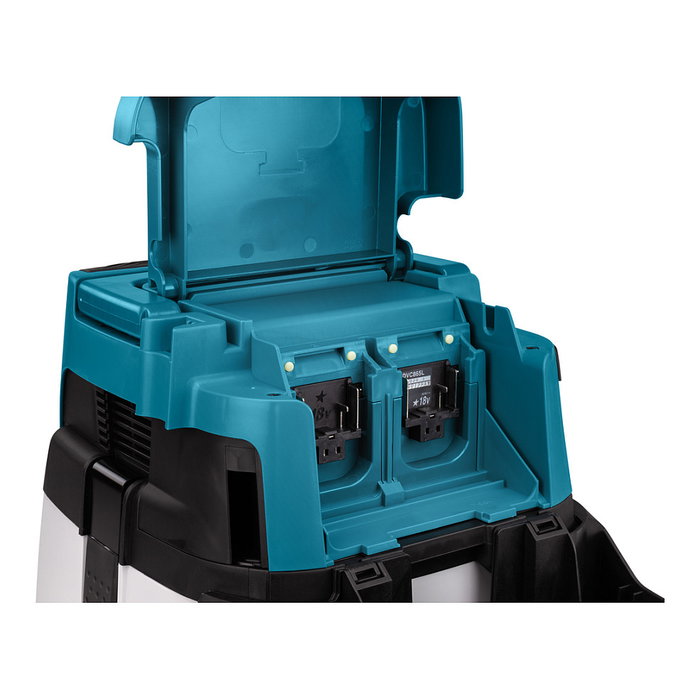 Makita DVC155LZX2 Aspiradora de líquidos y sólidos (azul/gris, sin baterías ni cargador)