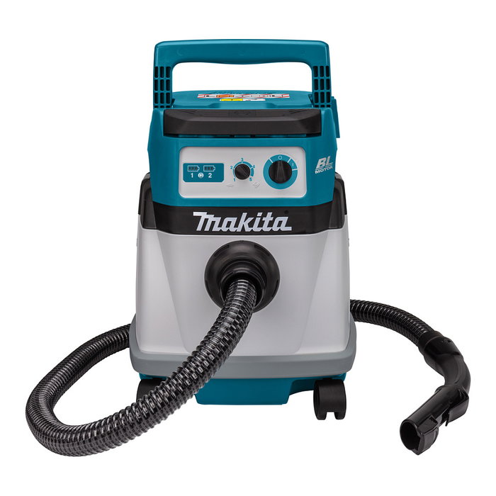Makita DVC155LZX2 Aspiradora de líquidos y sólidos (azul/gris, sin baterías ni cargador)