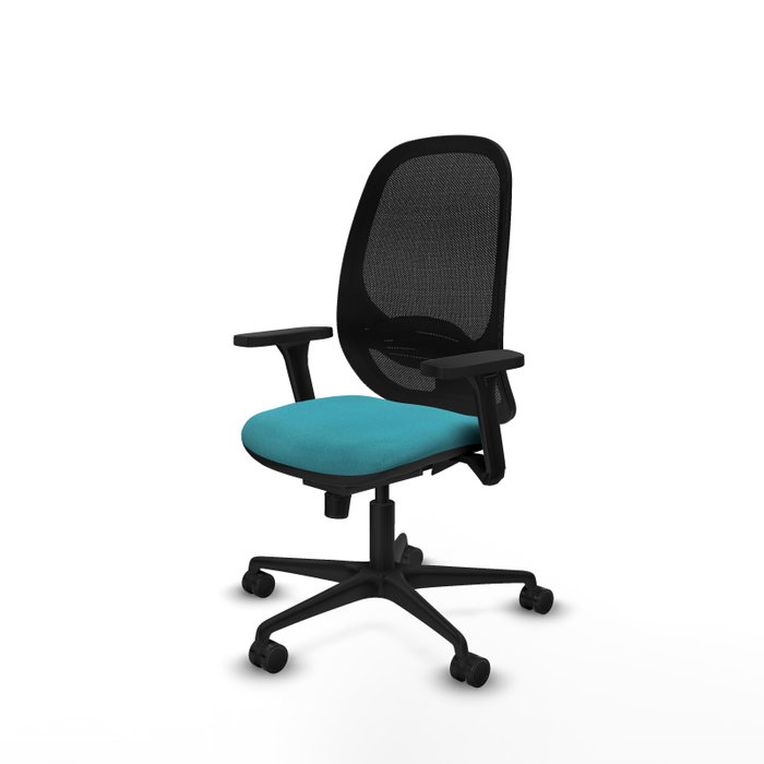 PIQUERAS Y CRESPO Silla de oficina Cilanco con mecanismo Sincro, Turquesa y Negro PIQUERAS Y CRESPO Silla de oficina Cilanco con mecanismo Sincro, Turquesa y Negro