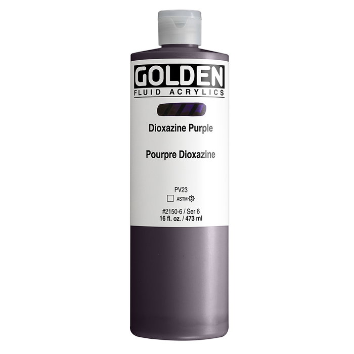 Golden Fluid Colores Acrílicos Púrpura Dioxazina 473 ml Golden Fluid Colores Acrílicos Púrpura Dioxazina 473 ml