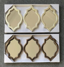 DKD Home Decor Set de 3 Espejos Decorativos 20x2x30 cm Surtidos