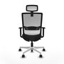 PIQUERAS Y CRESPO Silla de oficina Haches Negro/Blanco