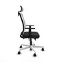 PIQUERAS Y CRESPO Silla de oficina Haches Negro/Blanco