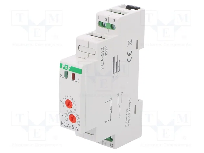 F&F PCA-512 Relé de tiempo 230VAC SPDT 10A F&F PCA-512 Relé de tiempo 230VAC SPDT 10A