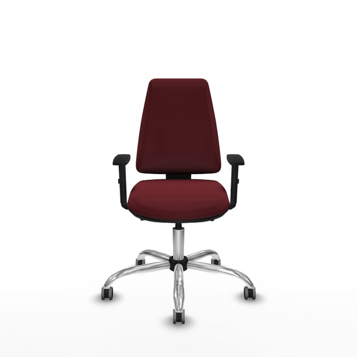 PIQUERAS Y CRESPO Silla de oficina Elche Granate con mecanismo Asincro PIQUERAS Y CRESPO Silla de oficina Elche Granate con mecanismo Asincro