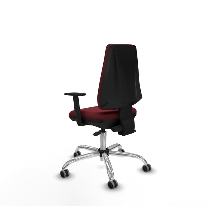 PIQUERAS Y CRESPO Silla de oficina Elche Granate con mecanismo Asincro PIQUERAS Y CRESPO Silla de oficina Elche Granate con mecanismo Asincro