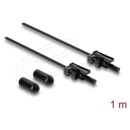 DeLOCK 91036 Cable de fibra óptica multimodo 1 m Negro