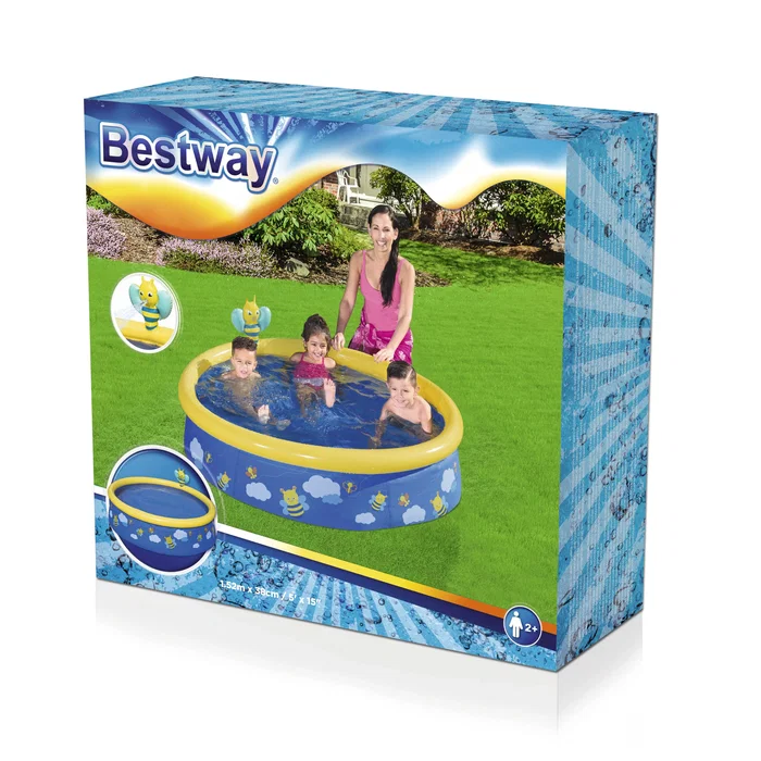 Bestway 57326 Piscina Inflable Familiar 152x38 cm con Spray de Agua, Material TriTech Resistente, Fácil Montaje Bestway 57326 Piscina Inflable Familiar 152x38 cm con Spray de Agua, Material TriTech Resistente, Fácil Montaje