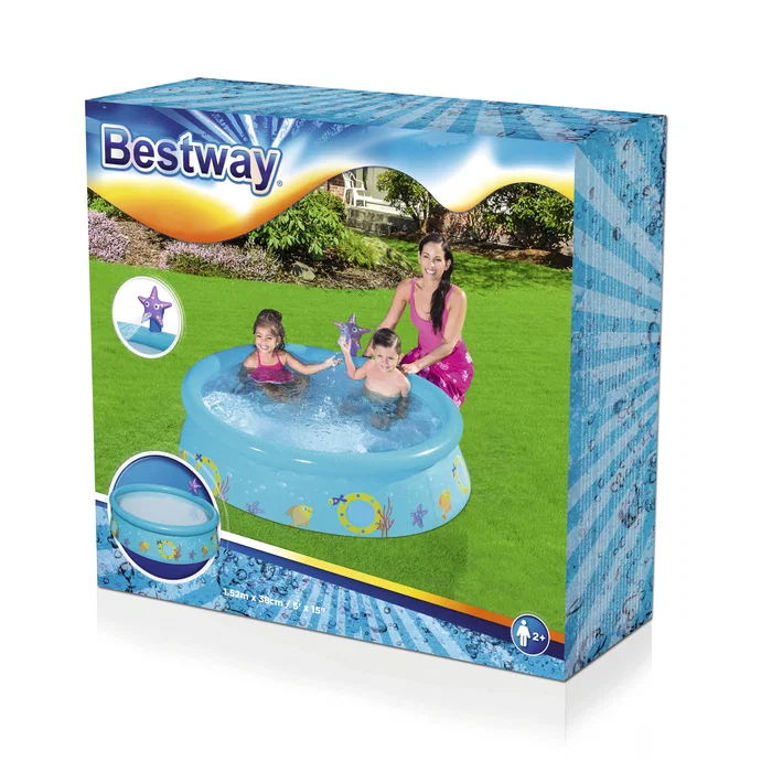 Bestway 57326 Piscina Inflable Familiar 152x38 cm con Spray de Agua, Material TriTech Resistente, Fácil Montaje Bestway 57326 Piscina Inflable Familiar 152x38 cm con Spray de Agua, Material TriTech Resistente, Fácil Montaje