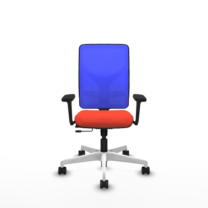 PIQUERAS Y CRESPO Silla de oficina Motilla con mecanismo Sincro/Traslack, Naranja oscuro y Azul PIQUERAS Y CRESPO Silla de oficina Motilla con mecanismo Sincro/Traslack, Naranja oscuro y Azul