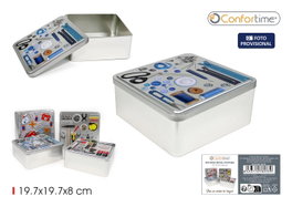 Inde Estuche Metal Costura 20.1 cm x 20.1 cm x 8.4 cm Conf (12 Unidades)