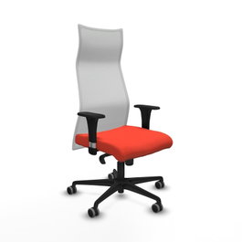 PIQUERAS Y CRESPO Sillón Albacete Naranja oscuro y Blanco