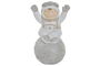 DKD Home Decor Figura Navidad Luna LED Fibra de Vidrio 26 x 50 x 30 cm